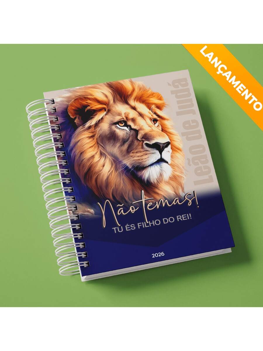 2026 Lion Christian Gospel Agenda Yeshua Colorful Black Flowers Pink Lion Of Judah God Faith Male Female Stylish 2 Days Per Page A5 216 Pages - 獅子座 12 議程 - 查看 1