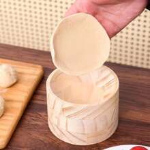Molde para masa de empanadillas, herramienta de madera para hacer empanadillas | Máquina manual para prensar fideos, máquina manual para hacer empanadillas | Herramienta reutilizable redonda para hacer wontons