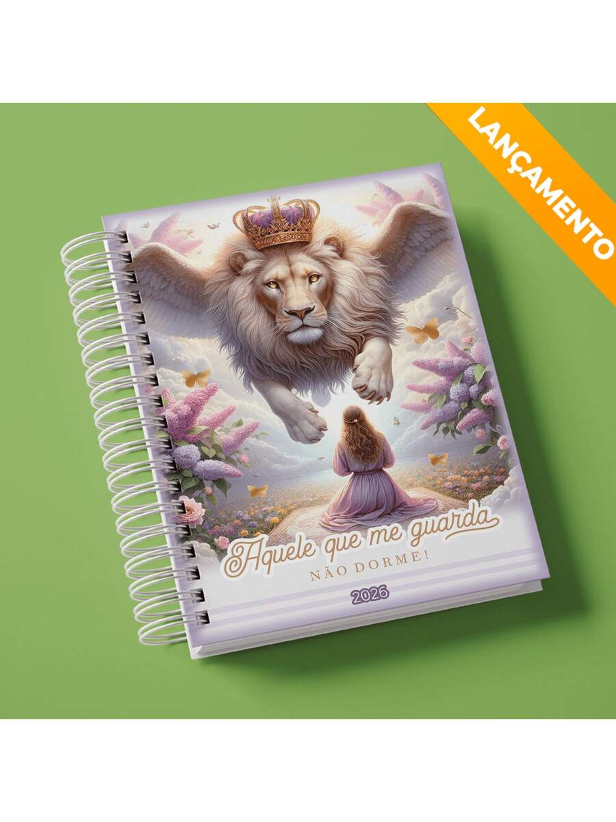 2026 Lion Christian Gospel Agenda Yeshua Colorful Black Flowers Pink Lion Of Judah God Faith Male Female Stylish 2 Days Per Page A5 216 Pages - 獅子座 6 議程 - 查看 1