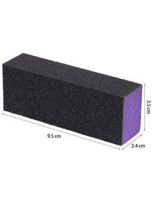 1個/3個/5個/10個/20個指甲拋光塊，中/細粒度 100/180 拋光塊，適用於壓克力指甲凝膠指甲油，3種功能專業足部美甲拋光套裝 - 彩色 - 查看 3
