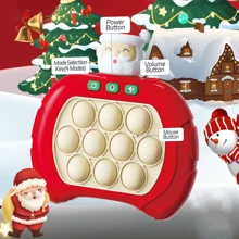 1pc Light-Up Push Bubble Popping Game Machine Toy, Handheld Game Console For Kids Stress Relief Toy School Supplies