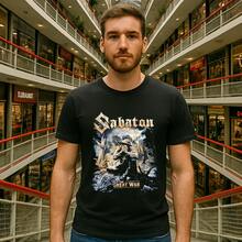 Men's T-Shirt - Sabaton - The Great War - Rock Shirt - 黑色 - 查看 1