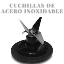 Combo Licuadora Bartech 750 Watts 10 velocidades vaso vidrio 2 lts. con vaso plastico procesador de 750 ml Negro - Negro - Ver 3