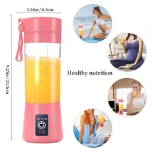 Licuadora portátil, licuadora personal recargable por USB, mini licuadora de batidos - Multicolor - Ver 2