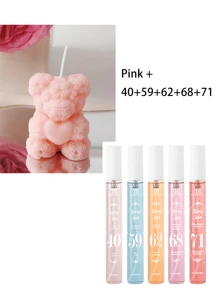 1pc Rose Bear Aromatherapy Candle, Lovely Decoration Wedding Partner Hand Gift Home Decoration,Valentine's Day Gift,Birthday Present,Christmas Decorations,Christmas Decor,Christmas Gifts,Room Decor