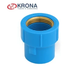 Luva Soldável C/ Bucha Latão C/ 25 x 1/2 - KRONA Ref. 503 - Azul - Visão 1