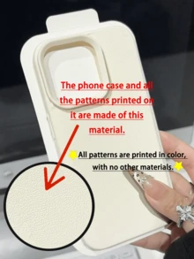 1pc Colorful Printed Fashionable Spaceship & Star Pattern Waterproof Shockproof Anti-Slip Soft Phone Case Cover Compatible With Apple & Phones - Multicolor - View 2
