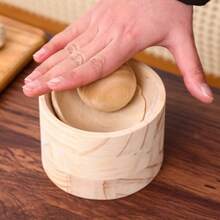 Molde para masa de empanadillas, herramienta de madera para hacer empanadillas | Máquina manual para prensar fideos, máquina manual para hacer empanadillas | Herramienta reutilizable redonda para hacer wontons