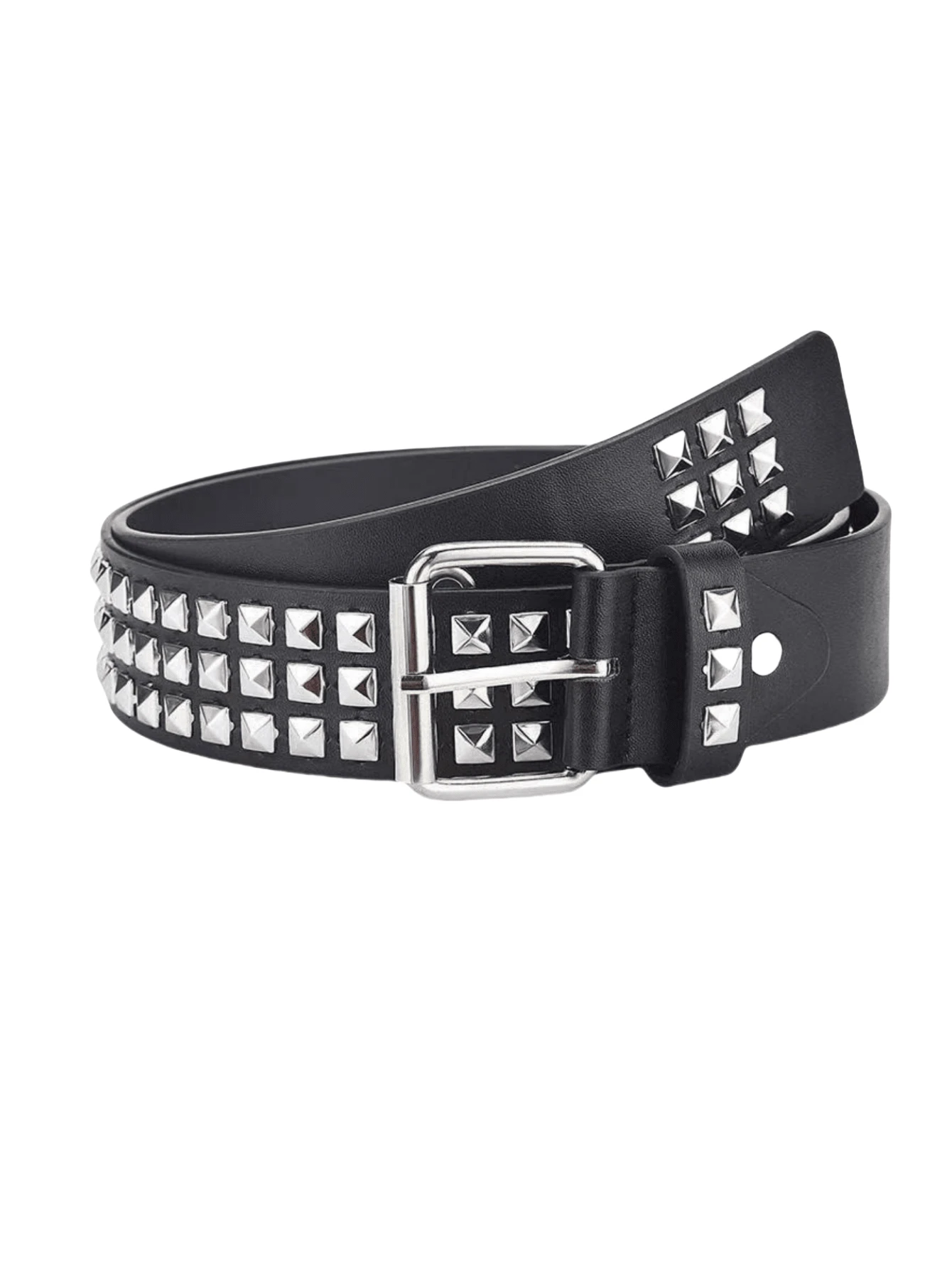 1 Stück Herren Niet Gothic Stil Schnallen PU Leder Gürtel Herbst, Herbst-Winter Accessoires, geeignet für Teenager, Jugendliche, Herren, Lässig, Outdoor, Sport, Urlaub, Abschlussgeschenke, Geburtstag, Alltagskleidung