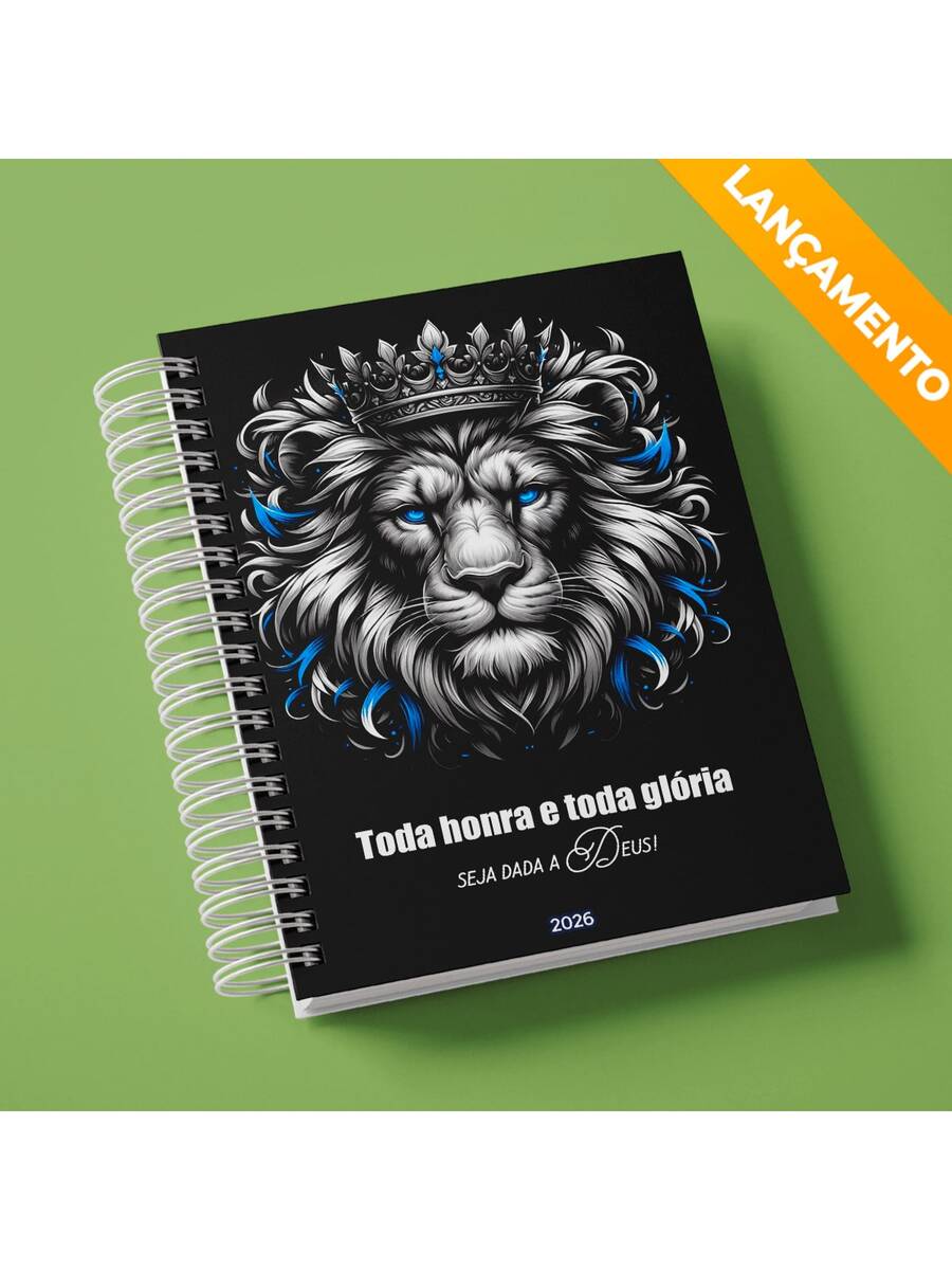 2026 Lion Christian Gospel Agenda Yeshua Colorful Black Flowers Pink Lion Of Judah God Faith Male Female Stylish 2 Days Per Page A5 216 Pages - 獅子座 13 議程 - 查看 1