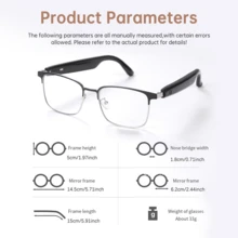AI Smart Translation Glasses, Support Real-Time Translation In 164 Languages, Conference Recording, Face-To-Face Translation, Simultaneous Interpretation With Mobile Glasses, Voice And Video Translation, Built-In Microphone And Speaker, Multi-Function Audio Glasses, Color-Changing Lenses, Built-In Microphone And Speaker, HD Voice Calls And HIFI Music Quality, Perfect Gift - Khung vàng đen + dịch AI - Xem 3