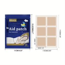 48片夜间舒适贴，缓解疲劳和放松贴，牢固粘贴 - 彩色 - 查看 2