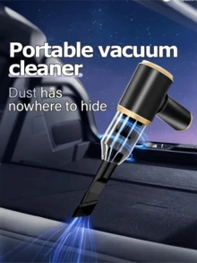 1 件[家庭和汽车使用]5000Pa 高吸力无线吸尘器，吹扫和吸尘二合一，7 合 1 礼盒装，USB 可充电，电池寿命长，缝隙清洁，沙发清洁，汽车和家居清洁工具，万圣节和圣诞节礼物 - 黑色 - 查看 6