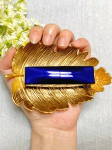 1pc European Light Luxury Tray Ornaments Gold Metal Leaf Shape Small Tray Jewelry Tray Earring Necklace Storage Tray Jewelry Tray - Multicolor - View 11