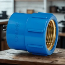 Luva Soldável C/ Bucha Latão C/ 25 x 1/2 - KRONA Ref. 503 - Azul - Visão 4