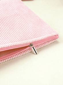 1pc Small Pouch Storage Bag Purse Organizer Small Makeup Bag New Simple, Fashionable And Fresh Corduroy Cosmetic Bag, Recommended Back-To-School Essentials Portable Makeup Bag, Multi-Functional Pencil Case, Cosmetic Brush Holder For Student Dormitory And Travel Home Use