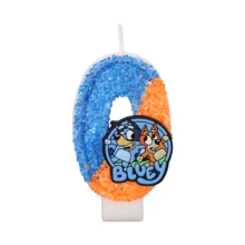 Bluey شمعة عيد ميلاد كرتونية كاواييي مناسبة لحفلات العطلات وديكورات كعكة عيد الميلاد بتصميم كرتوني ممتع