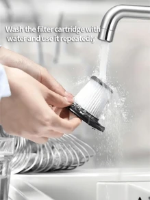 1 件[家庭和汽车使用]5000Pa 高吸力无线吸尘器，吹扫和吸尘二合一，7 合 1 礼盒装，USB 可充电，电池寿命长，缝隙清洁，沙发清洁，汽车和家居清洁工具，万圣节和圣诞节礼物 - 黑色 - 查看 8