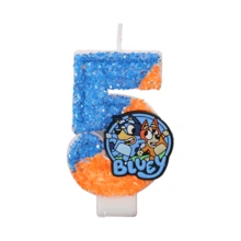 Bluey شمعة عيد ميلاد كرتونية كاواييي مناسبة لحفلات العطلات وديكورات كعكة عيد الميلاد بتصميم كرتوني ممتع