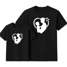 Father's Day T-Shirt Kit With Father And Son Print In Premium Cotton