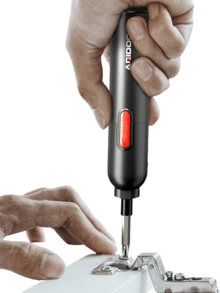 3.7V电动螺丝刀 | 无线螺丝刀套装，可充电便携式维修工具套装，适用于家用电器维修、组装和DIY手工制作