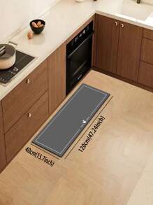 Silica Gel Soft Ground Mat For Kitchen, Non-Washing, Absorbs Water & Oil, For Home, Water-Proof & Oil-Proof, L-Shaped Mat, Non-Slip, Absorbent, Doorway Mat, Dirt-Resistant, Non-Washing Mat For Home