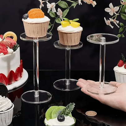 Transparent Acrylic Jewelry And Perfume Display Stand, Suitable For Home And Store Use, Cupcake Display Rack/Modern Acrylic Display Stand/Transparent Display Cabinet, Jewelry Display