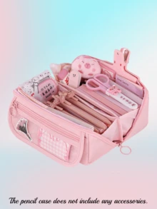 Nueva caja de lápices de gran capacidad y diseño creativo, caja de almacenamiento de artículos de papelería multifuncional para escritorio, adecuada para niños, niñas, estudio y trabajo, caja de lápices portátil, compañero de estudio, gran regalo. - Multicolor - Ver 11