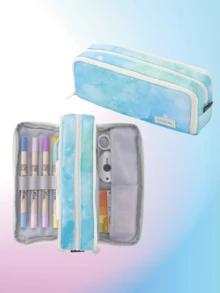 Nueva caja de lápices de gran capacidad y diseño creativo, caja de almacenamiento de artículos de papelería multifuncional para escritorio, adecuada para niños, niñas, estudio y trabajo, caja de lápices portátil, compañero de estudio, gran regalo. - Multicolor - Ver 22