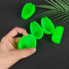 Juego de 5 moldes portátiles de liberación rápida de colores aleatorios, ligeros para alimentador de pesca Avlcoaky