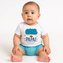 Baby Boy's Bodysuit Monthiversary Themed Father's Day Super Comfortable Premium Line