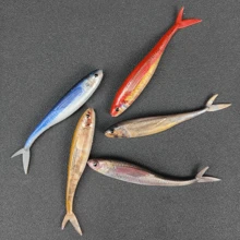 Avlcoaky 5件/套 12厘米 软塑料鱼饵 鲨鱼形游泳饵