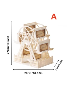 1PC 4 - Inch Ferris Wheel Photo Frame In Plastic Nostalgic And Artistic Style. Suitable For Creative Desktop Decorative Crafts, Home Decor Ornaments, And Artistic - Feeling Photo Frame Displays In Cafes. - Multicolor 1 - View 8