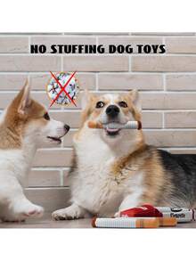 1pc Pet Vocal Doll, Fake Cigarette Doll, With Built-In BB Sound Device, Chewing Teeth Cleaning, Simulated Cigarette Box, 3pcs Fake Cigarette Toys, Suitable For Small/Medium Dogs Playing - Multicolor - View 7