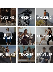 6双花卉图案及膝支撑袜，透气针织面料，运动袜和日常休闲袜都适用，袜口不易滑落，可机洗，男女四季支撑袜 - 彩色 - 查看 5