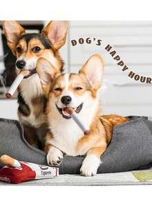 1pc Pet Vocal Doll, Fake Cigarette Doll, With Built-In BB Sound Device, Chewing Teeth Cleaning, Simulated Cigarette Box, 3pcs Fake Cigarette Toys, Suitable For Small/Medium Dogs Playing - Multicolor - View 10