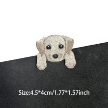 1 Peça Diversos Remendos Bordados Criativos de Moda em Estilo Cartoon, Acessórios de Aplicação a Ferro com Cabeça de Cachorro, Decorações DIY para Roupas, Adesivos - como foto - Visão 8