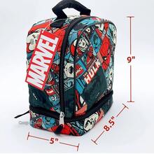 Marvel Print All Over, Bottom Drop Lunch Bag, , Iron Man, Thor, Spider Man Age 3+ - 彩色 - 查看 3