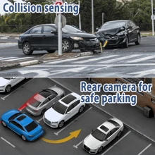 Car Dashboard Camera 4-Channel Black Box Driving Camera FHD 1080P Front View Mirror And 720P Left And Right Rear View Mirrors, Night Vision, Loop Recording 24-Hour Parking Monitoring, Essential Driving Supplies, Equipped With 64G Memory Card,