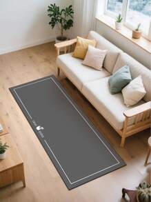 Silica Gel Soft Ground Mat For Kitchen, Non-Washing, Absorbs Water & Oil, For Home, Water-Proof & Oil-Proof, L-Shaped Mat, Non-Slip, Absorbent, Doorway Mat, Dirt-Resistant, Non-Washing Mat For Home