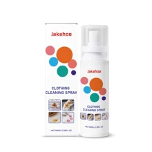 jakehoe 120ml Agente de limpieza de ropa, quitamanchas de ropa, spray de limpieza de ropa con eliminación suave de manchas, elimina rápidamente las manchas, restaura el color original, suave con las telas, protege las telas, eliminación de manchas altamente efectiva, elimina fácilmente café, jugo y otras manchas, portátil y conveniente para usar en cualquier momento (entrega aleatoria de versiones nuevas y antiguas)