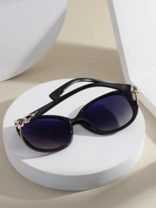 6pcs Women's Large Plastic Gradient Fashion Glasses Set, Suitable For Street, Summer, Vacation, And Daily Use - Bohemian Beach Accessories Women's Glasses, Suitable For Beach Vacation, Outing, And Travel - 彩色 - 查看 6