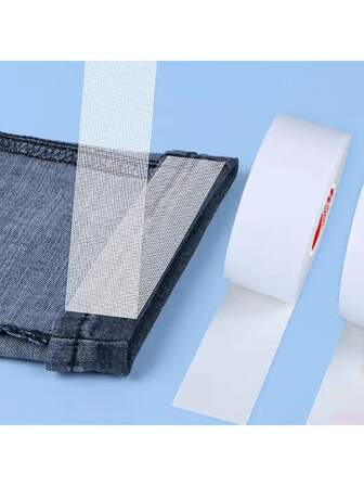 1 גליל/10 מטר סרט קיצור רגלי מכנסיים ללא תפירה, דו צדדי דביק חפתים למכנסיים, סרט קיצור שרוולי בגדים, קיצור וילונות לחג המולד למתנות חג המולד