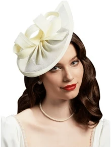 一套女士优雅新月茶会帽、2024 复古 1950 年代肯塔基德比帽、羽毛发夹、新娘婚礼派对鸟笼面纱头饰、1920 年代花卉阿斯科特头带、复古布莱顿软毡帽、贝雷帽、1950 年代服装、教堂帽、黑色丧葬面纱、1940 年代连衣裙、维多利亚帽、药盒帽、洛丽塔配饰、送给女性、女孩的礼物、生日、母亲节、万圣节、圣诞节 - 彩色 - 查看 19