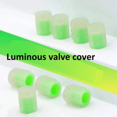夜光轮胎气门嘴盖，适用于汽车、摩托车、电动自行车和真空轮胎改装