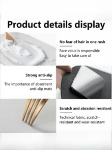 1 pieza Alfombra de baño de gel de sílice, diseño creativo de alfombra de piso, alfombra con tema de patchwork a cuadros, adecuada para dormitorio, sala de estar, estudio, cocina, comedor y baño, de secado rápido y fácil de limpiar