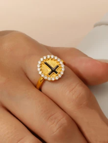 1pc Minimalist European & American Design High-End Personalized Hip-Hop S925 Silver Movable Cross Ring, Unisex For Daily, Date, Street Wear, Halloween Gift - Cross - View 12