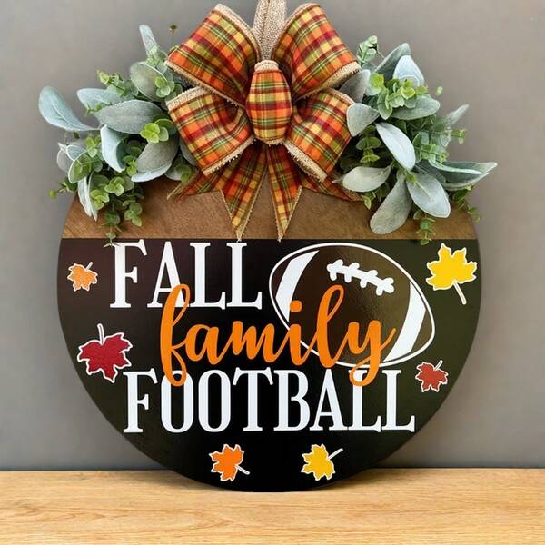 Autumn Football Goal Hanging Decor | Autumn Wreath | Football Wreath | Autumn Door Sign | Autumn Decoration | Football Decoration | Football Season | Gift