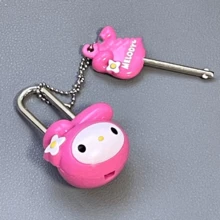 Sanrio Hello Kitty 3D挂锁迷你锁卡通可爱多功能行李柜旅行箱女孩抽屉旅行防盗锁 - 彩色 - 查看 12