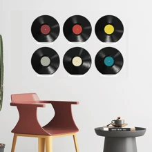 12pcs Vinyl Wall Mount,Acrylic Shelves,Vinyl Shelf,Vinyl Record Wall Mount Display Holder No Screws,Self Adhesive Clear Acrylic Vinyl Record Hangers Stylish Acrylic Album Holder For Home And Office